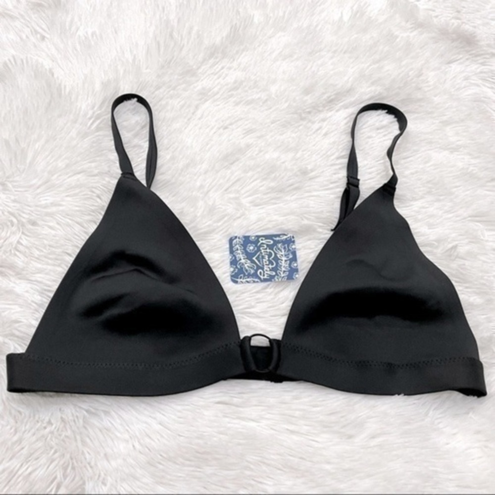 Free People S NWT Black Neo Oh Scuba Bralette New - Picture 3 of 6